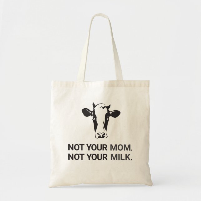 No su mamá, la no su bolsa de asas del vegano de (Frente)
