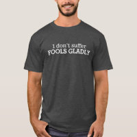 No sufro la camiseta del lema del texto de los