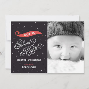 No tan silenciosas tarjetas de fotos navideñas de