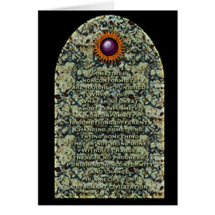 No tarjeta del conformista