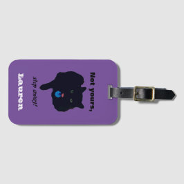 No te alejes de la etiqueta de equipaje acrílico p