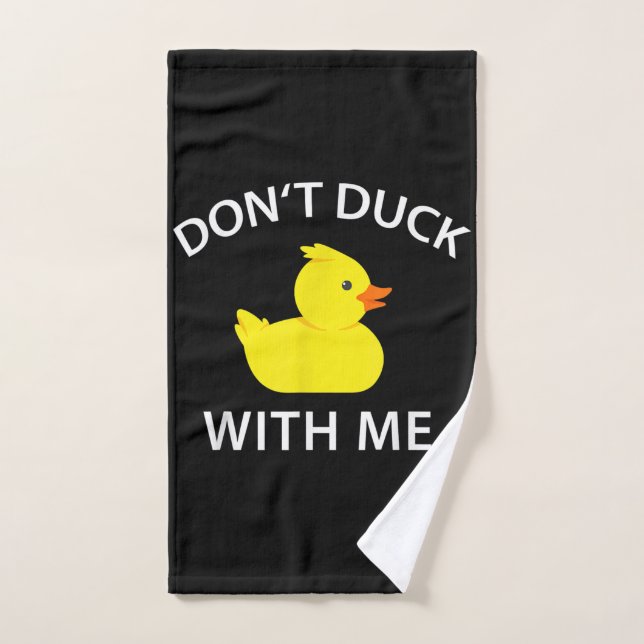 No te engañes conmigo, es gracioso pato de goma (Toalla de mano)