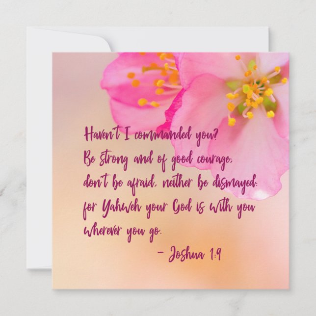 No Te He Mandado Floral Cristiana (Anverso)