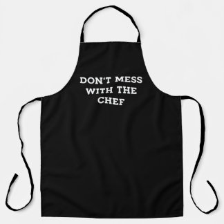 No te metas con el delantal negro del chef