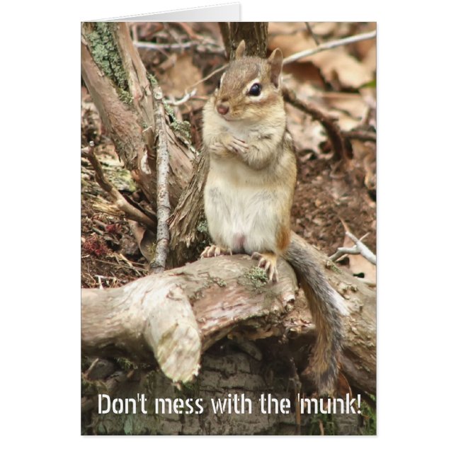 ¡No te metas con el 'Munk! Tarjeta (Frente)