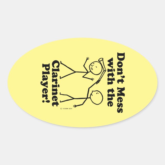 No te metas con el Pegatina del jugador de Clarine (Anverso)