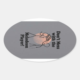 No te metas con el Pegatina del Óvalo del jugador