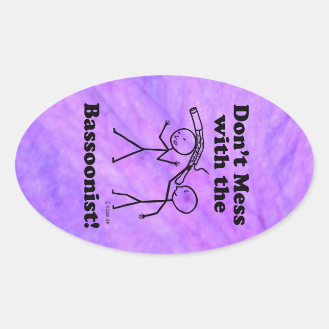 No te metas con el Pegatina oval basonista (Anverso)