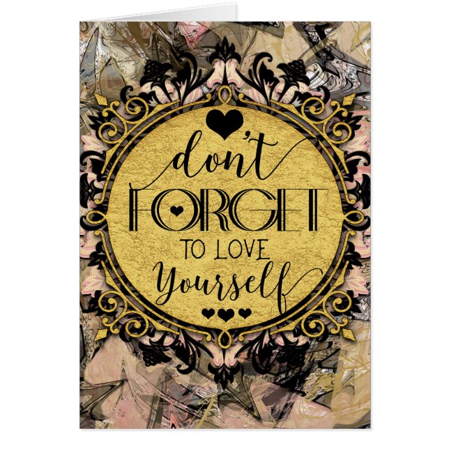 No te olvides de amarte a ti mismo Black Marble Sw (Frente)