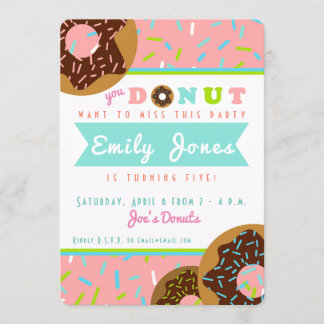 "No te PIERDAS Esto" Invitación de Donut
