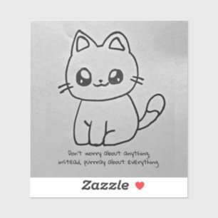 No te preocupes Pegatina Kitty