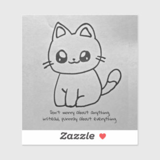 No te preocupes Pegatina Kitty