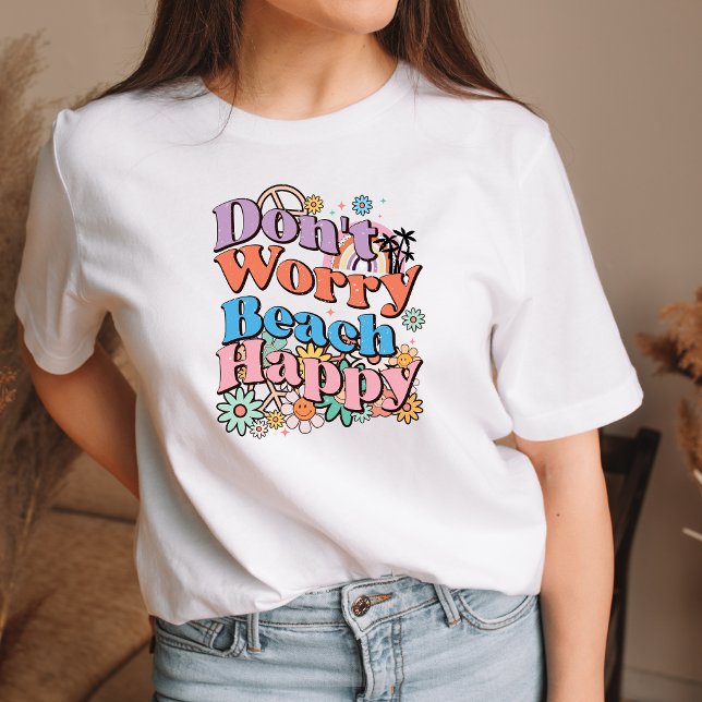 No te preocupes por la playa feliz camiseta de mod (Subido por el creador)