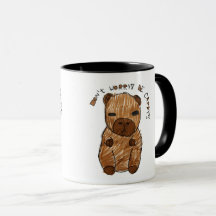 ¡No te preocupes, sé capy! Taza de capibara adorab
