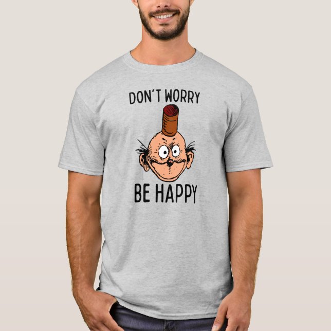No te preocupes, sé feliz camiseta de vándalo (Anverso)