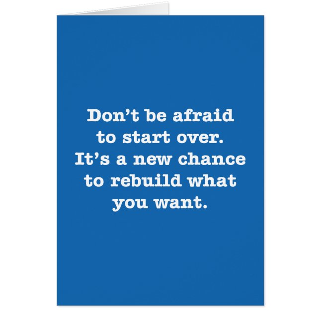 No tenga miedo de comenzar encima. Es un nuevo… (Frente)