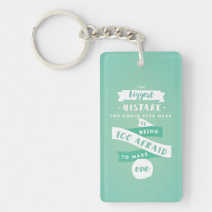 No tenga miedo de hacer llavero del acrílico de