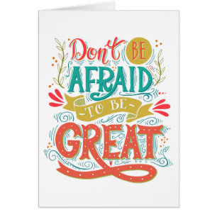 No tenga miedo de ser grande