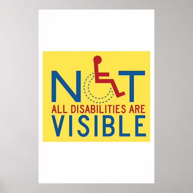 No todas las discapacidades son Posters gráficos v (Frente)