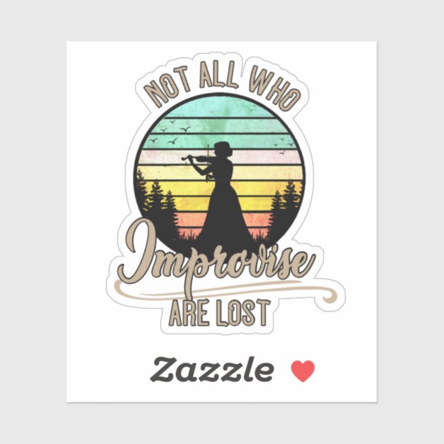 No Todos Los Improvisados Son Pegatinas Perdidos D (Hoja)