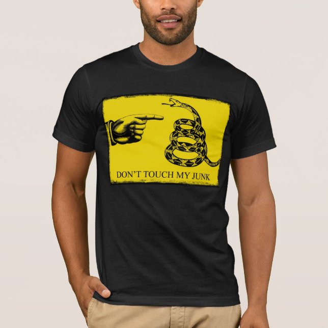 NO TOQUE MI camiseta de los DESPERDICIOS (Anverso)