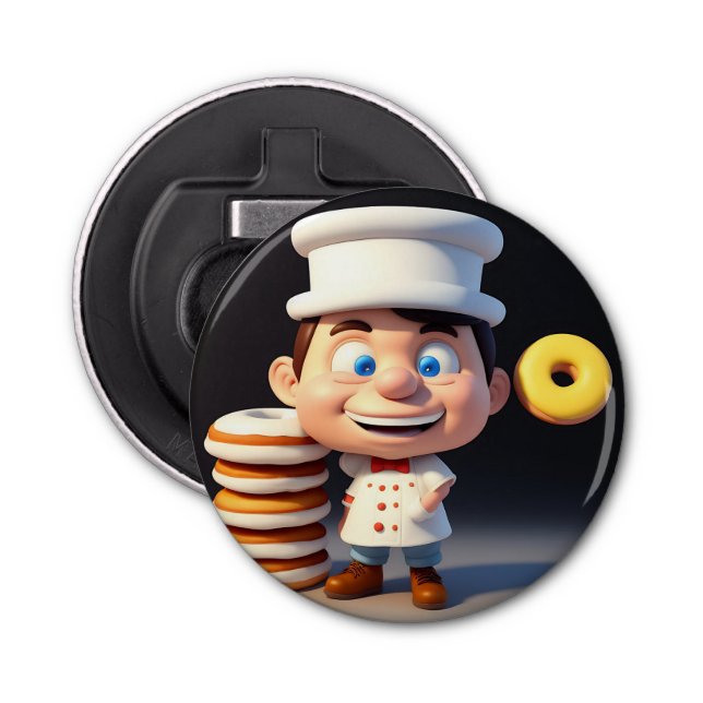 No toque mis donuts, abridor de botellas (Anverso)