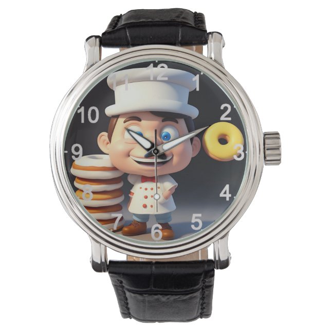 No toque mis donuts, reloj de pulsera (Anverso)