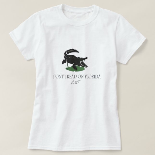 No toques la camiseta de Florida  (Diseño del anverso)