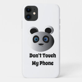 No toques mi teléfono Panda tapa iPhone 11 fundas