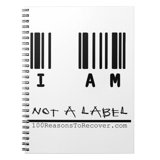 No un cuaderno de la etiqueta (Frente)