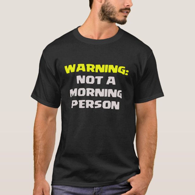 No una camisa de la persona de la mañana (Anverso)