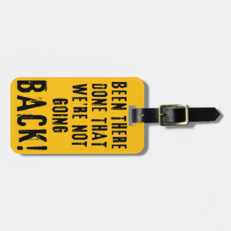 No vamos a volver a la etiqueta de equipaje