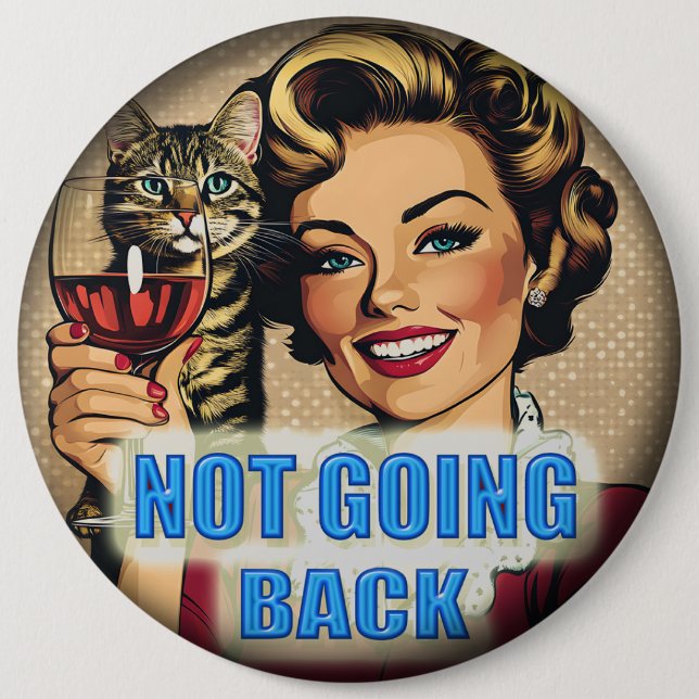 No vamos a volver el botón Kamala (Anverso)