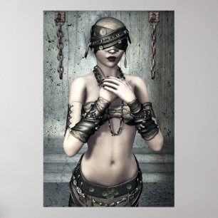 No vea ningún poster gótico malvado del arte