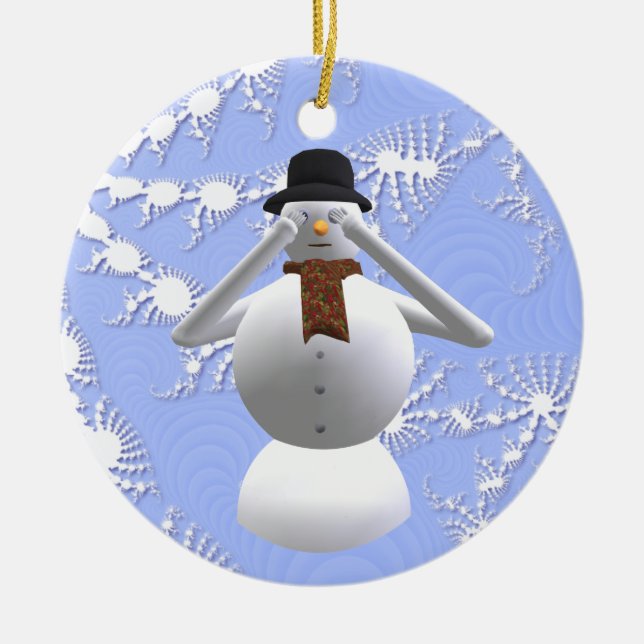 No vea ninguna decoración malvada del árbol de (Frente)