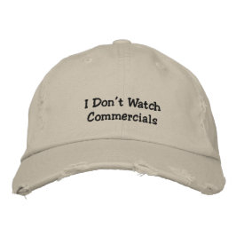 No veo la gorra bordada de comercial