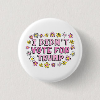 No voté por el botón de Trump