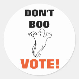 ¡No Voten Boo! - 1 Pegatinas Rd