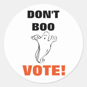 ¡No Voten Boo! - 1 Pegatinas Rd