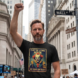 No War on Iran Camiseta Antineocon de Paz