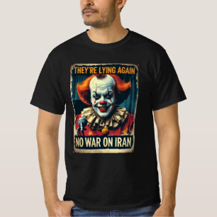 No War on Iran Camiseta Antineocon de Paz