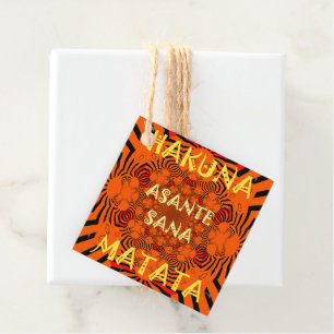 No Worries, Muchas Gracias: Etiqueta de Regalo de 
