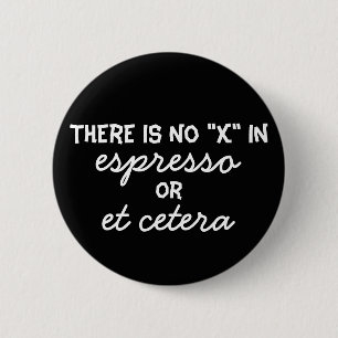 No "X" en botón del café express