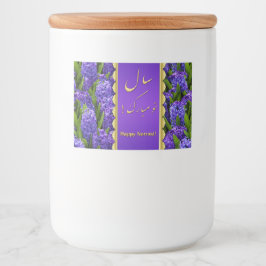 Noble Happy Norooz Hyacinths - Etiqueta de comida
