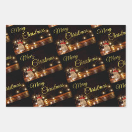 ¡Noble papel de envolver de regalo de Navidad!