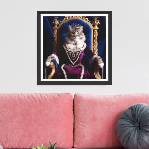 Noble retrato de Mascota Queen - Arte digital real