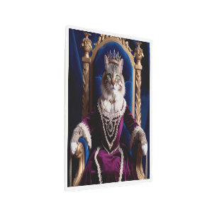 Noble retrato de Mascota Queen - Arte digital real