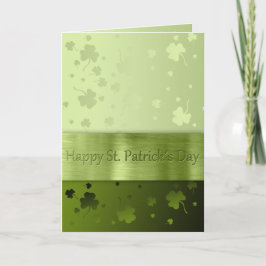Noble St. Patrick's Day Shamrock - Tarjeta de feli