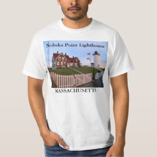 Nobska Point Lighthouse, camiseta de Massachusetts