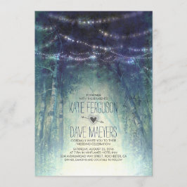 Noche alumbra a las invitaciones de bodas rústicas